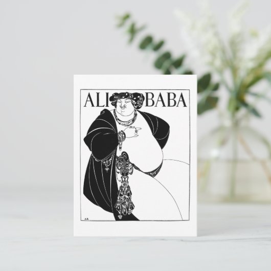 Carte Postale Ali Baba, Aubrey Beardsley (Debout devant)