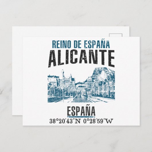 Carte Postale Alicante (Devant / Derrière)