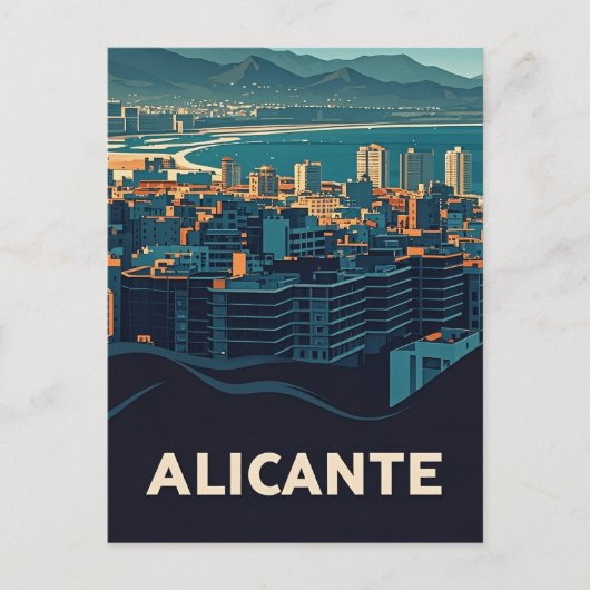 Carte Postale Alicante Espagne (Devant)