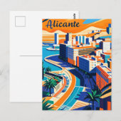 Carte Postale Alicante Espagne (Devant / Derrière)