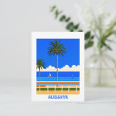 Carte Postale Alicante Espagne Beach View Voyage (Debout devant)