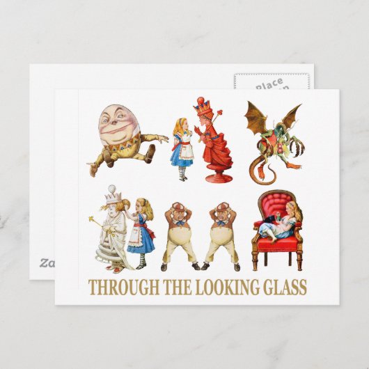 Carte Postale Alice à travers le miroir (Devant / Derrière)