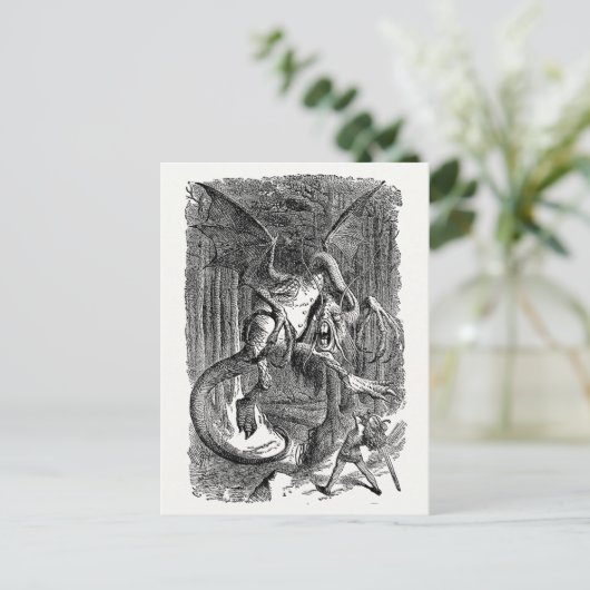 Carte Postale Alice à travers le miroir - Le Jabberwocky (Debout devant)