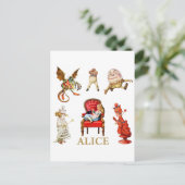 Carte Postale Alice À Travers Le Verre Regard (Debout devant)