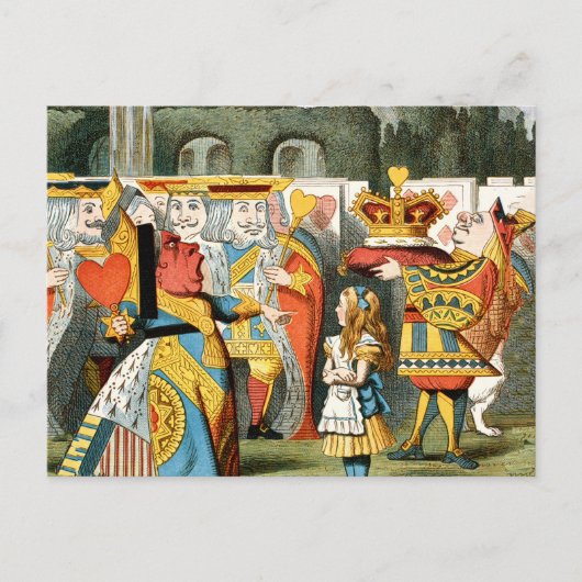 Carte Postale Alice à Wonderland (Devant)