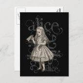 Carte Postale Alice à Wonderland (Devant / Derrière)
