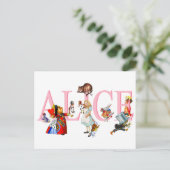 Carte Postale Alice à Wonderland et Friends (Debout devant)