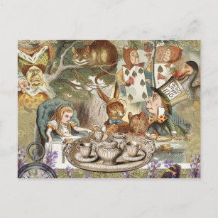 Carte Postale Alice Adventures in Wonderland Mad Tea Party