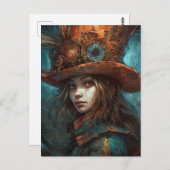 Carte Postale Alice au chapeau (Devant / Derrière)