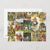 Carte Postale alice au pays des merveilles (Devant / Derrière)