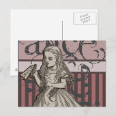 Carte Postale Alice Au Pays Des Merveilles (Devant / Derrière)