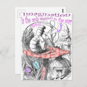 Carte Postale Alice au pays des merveilles (Devant / Derrière)