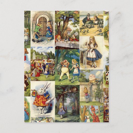 Carte Postale alice au pays des merveilles (Devant)