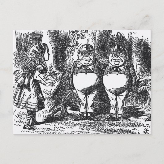 Carte Postale Alice au pays des merveilles (Devant)