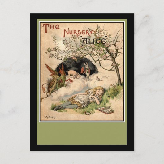 Carte Postale Alice au pays des merveilles (Devant)