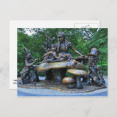 Carte Postale Alice au pays des merveilles - Central Park NYC (Devant / Derrière)