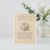 Carte Postale Alice au pays des merveilles, chapitre un, à bas l (Debout devant)