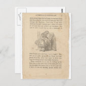 Carte Postale Alice au pays des merveilles, chapitre un, à bas l (Devant / Derrière)