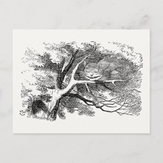 Carte Postale Alice au pays des merveilles - Cheshire Chat s'est (Devant)