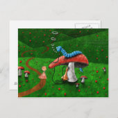 Carte Postale Alice au pays des merveilles - Conseils d'une chen (Devant / Derrière)