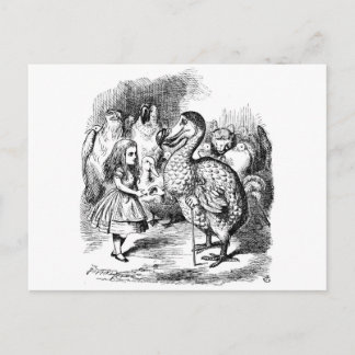 Carte Postale Alice au pays des merveilles et Dodo Bird