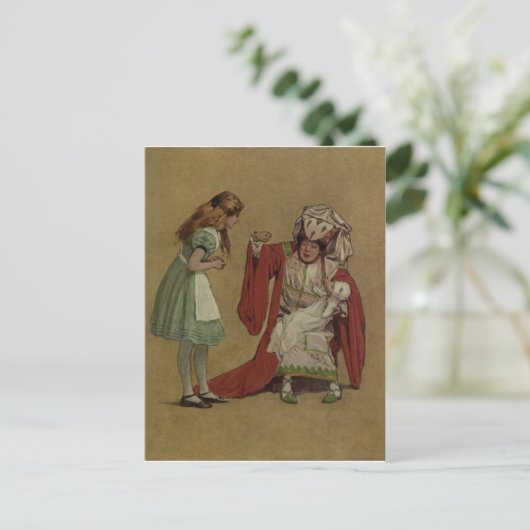 Carte Postale Alice au pays des merveilles et la duchesse et le  (Debout devant)