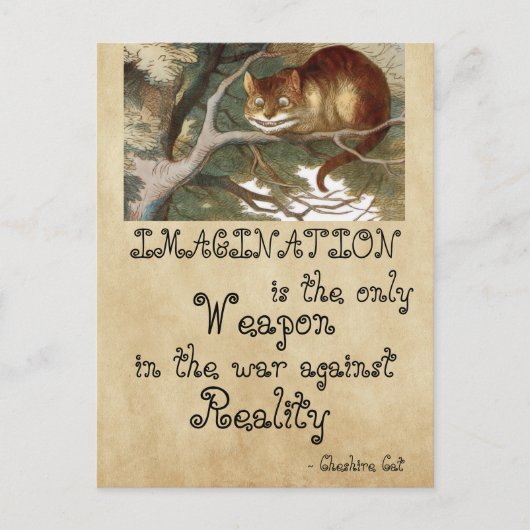 Carte Postale Alice au pays des merveilles - IMAGINATION CAT 186 (Devant)