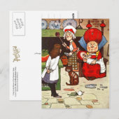 Carte Postale Alice au pays des merveilles : La duchesse avec sa (Devant / Derrière)