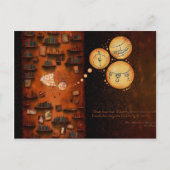 Carte Postale Alice au pays des merveilles - Le trou de lapin (Devant)