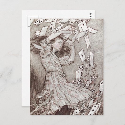 Carte Postale Alice Au Pays Des Merveilles Lewis Carroll Rackham (Devant / Derrière)