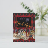 Carte Postale Alice au pays des merveilles Mad Cheshire Chat (Debout devant)