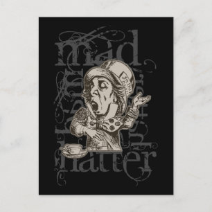 Carte Postale Alice Au Pays Des Merveilles Mad Hatter Grunge (Si