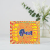 Carte Postale Alice au pays des merveilles Psychedélique Hippie  (Debout devant)