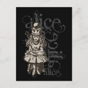 Carte Postale Alice Au Pays Des Merveilles Queen Alice Grunge (S