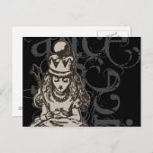 Carte Postale Alice Au Pays Des Merveilles Queen Alice Grunge (S (Devant / Derrière)
