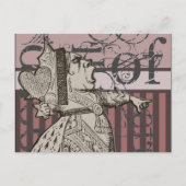 Carte Postale Alice au pays des merveilles Reine des coeurs Grun (Devant)