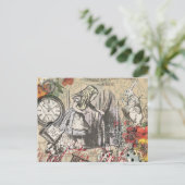 Carte Postale Alice au pays des merveilles Rideau Art classique (Debout devant)