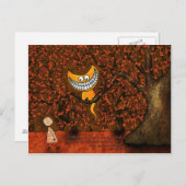 Carte Postale Alice au pays des merveilles - Un chat Cheshire (Devant / Derrière)