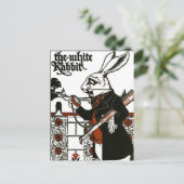 Carte Postale Alice Au Pays Des Merveilles ; Un Jeu. Le lapin bl (Debout devant)