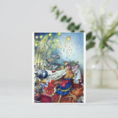 Carte Postale Alice bouleverse la table (Debout devant)