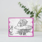 Carte postale Alice & Caterpillar (Debout devant)