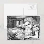Carte Postale Alice dans la maison du lapin blanc (Devant / Derrière)