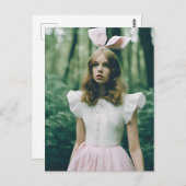 Carte Postale Alice dans la mode de la forêt Expiré film mode (Devant / Derrière)