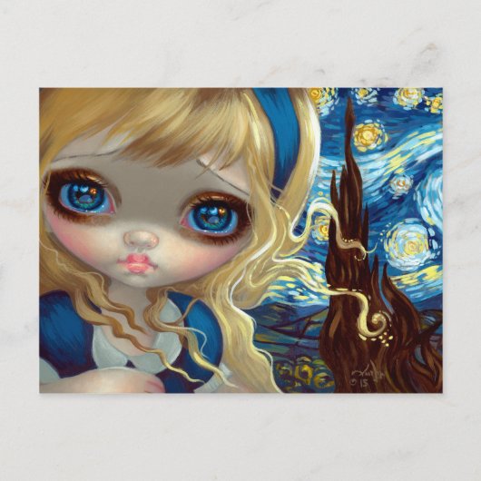 Carte postale "Alice dans la nuit étoilée" (Devant)