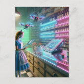 Carte Postale Alice dans l'apothecaire de l'Imaginaire (Devant)