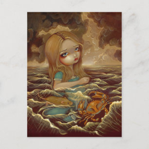 Carte postale "Alice dans le bassin de larmes"