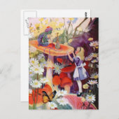 Carte Postale Alice demande conseil à la Caterpillar (Devant / Derrière)