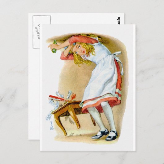 Carte Postale Alice devient trop grande ! Oh non ! (Devant / Derrière)