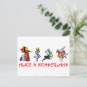 CARTE POSTALE ALICE EN WONDERLAND (Debout devant)