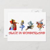 CARTE POSTALE ALICE EN WONDERLAND (Devant / Derrière)
